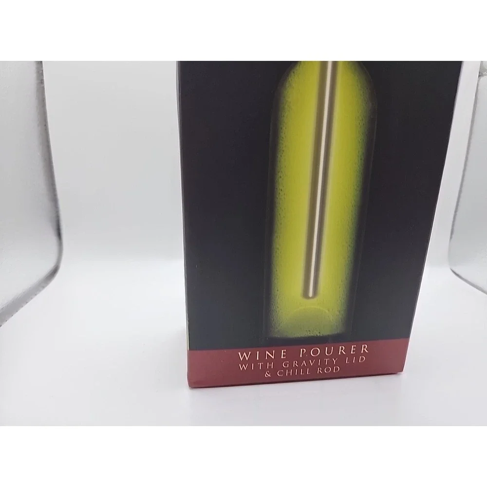Cork Pops VinOice Wine Pourer with Gravity Lid & Chill Rod new in box